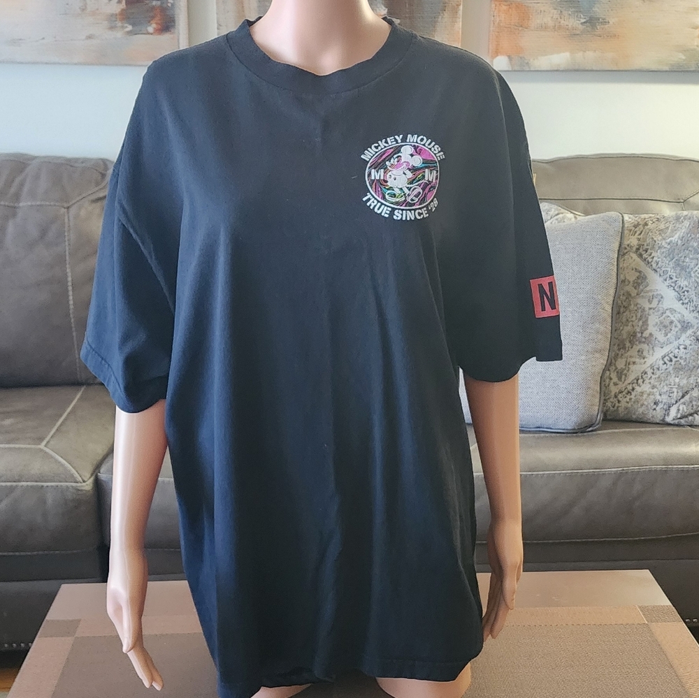 Disney x Neff Collaboration Unisex Black T-Shirt